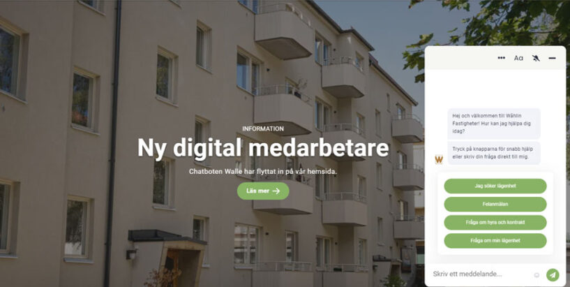 Vi välkomnar vår nya digitala medarbetare